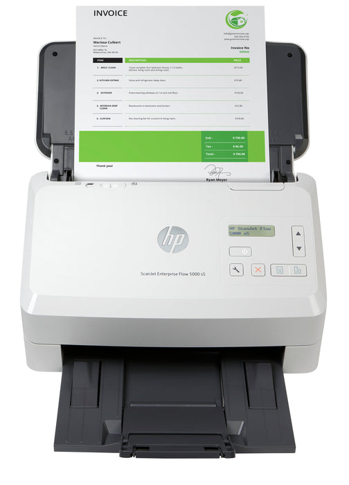 EAN 0193905029969 - HP ScanJet Enterprise Flow 5000 s5 Escáner alimentado con hojas 600 x 600 DPI A4 Blanco imagen 1