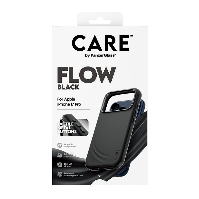 EAN 5715685027253 - PanzerGlass CARE by ® Feature FLOW Case Black w. MagSafe iPhone 17 Pro funda para teléfono móvil Negro imagen 3