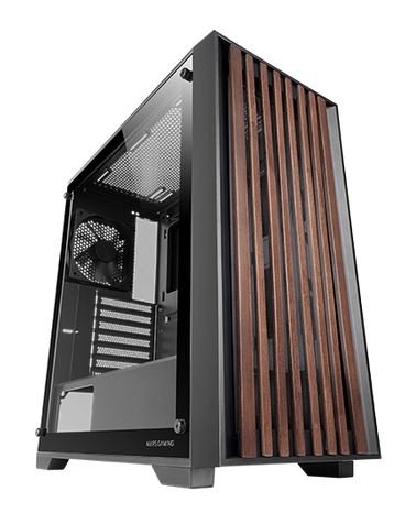 EAN 8435693107620 - Mars Gaming MC-WOOD Midi Tower Negro imagen 1