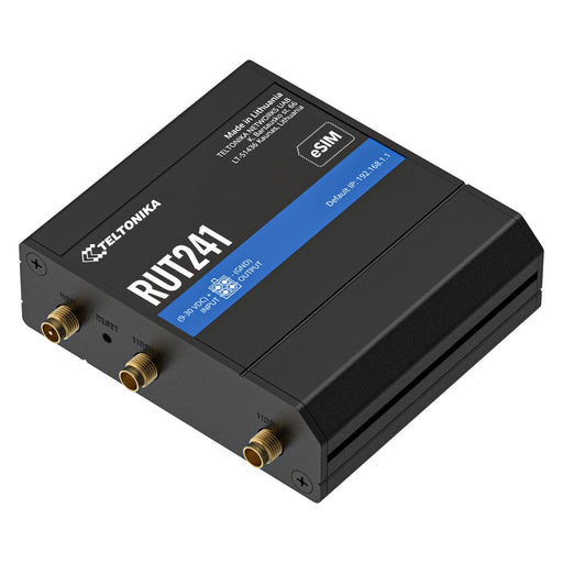 EAN 4779051841875 - Teltonika RUT241 eSIM | Industrieller 4G-LTE-Router | Cat 4, 2x RJ45 100Mb/s, eSIM Router de red móvil imagen 2