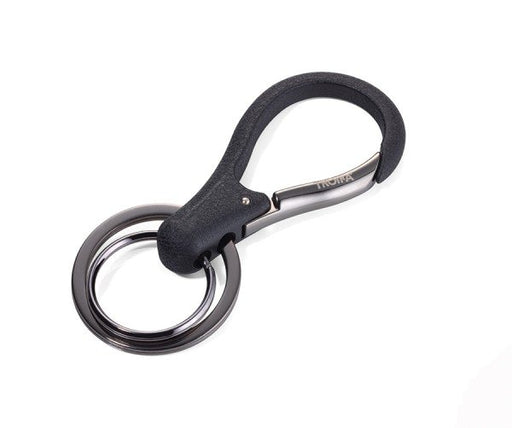 EAN 4024023119644 - TROIKA KR17-09/GM llavero y llavero tipo cartera Anilla de llavero Negro imagen 1