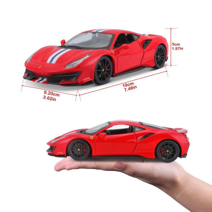 EAN 4893993260263 - BBURAGO Ferrari 488 Pista Modelo a escala de coche superdeportivo Previamente montado 1:24 imagen 13