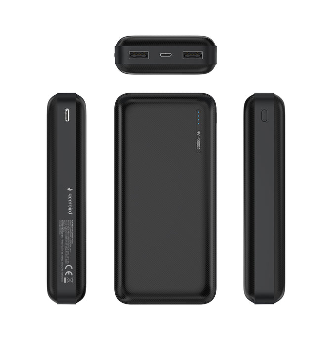 EAN 8716309119092 - Gembird PB20-01 batería externa Polímero de litio 20000 mAh Negro imagen 2