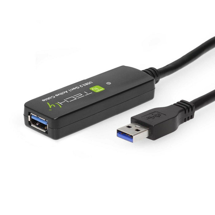 EAN 8059018368000 - Techly ICUR30100G cable USB USB 3.2 Gen 1 (3.1 Gen 1) 10 m USB A Negro imagen 5