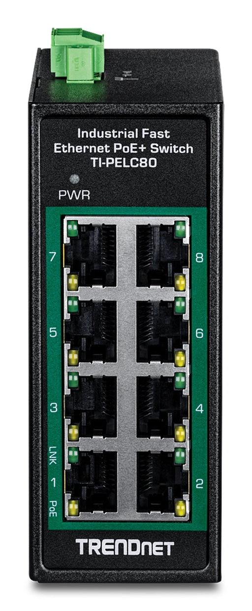 EAN 0710931162967 - Trendnet TI-PELC80 switch No administrado Fast Ethernet (10/100) Energía sobre Ethernet (PoE) Negro imagen 2