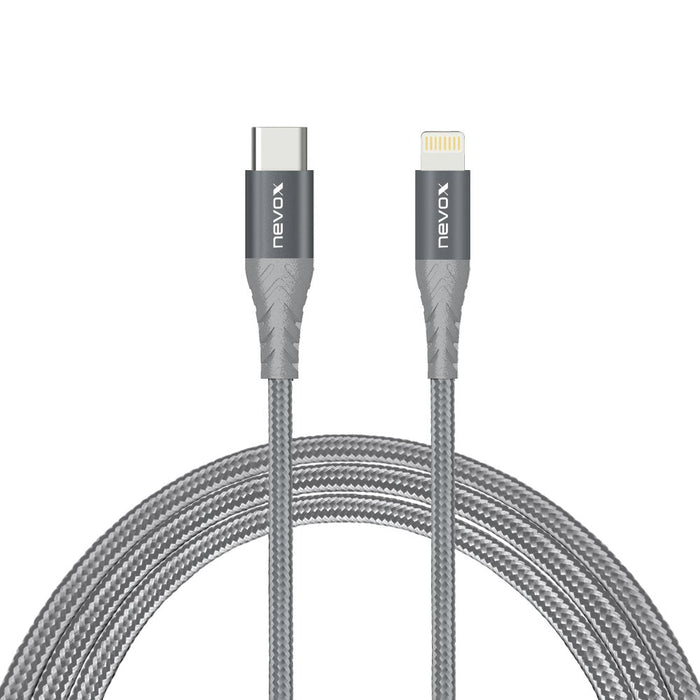 EAN 4250686408850 - nevox 1885 cable de conector Lightning 1 m Gris, Plata imagen 1