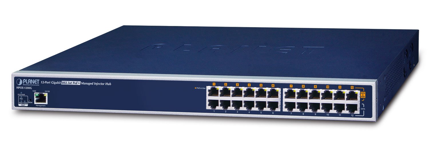 EAN 4711213688171 - PLANET HPOE-1200G Gestionado Gigabit Ethernet (10/100/1000) Energía sobre Ethernet (PoE) 1U Azul imagen 1