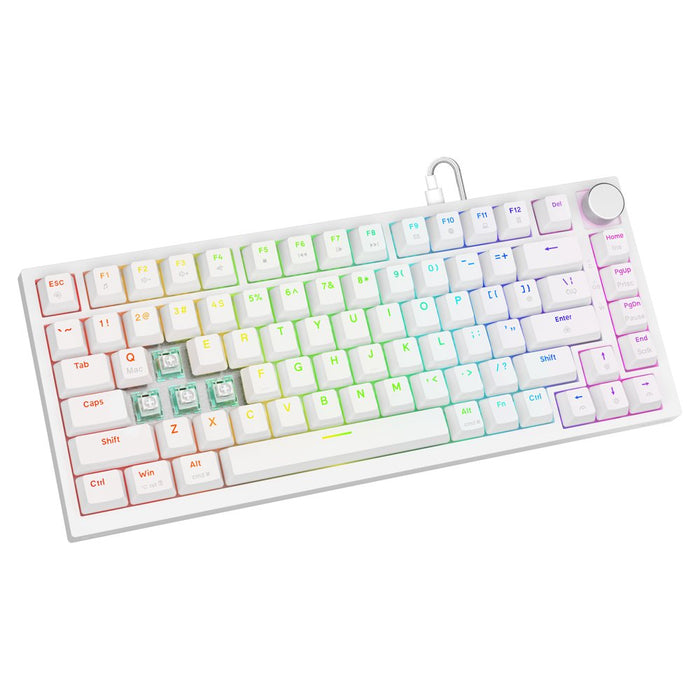 EAN 5905106070153 - Savio ASTRAL WHITE JADE teclado Juego USB QWERTY Internacional de EE.UU. Blanco imagen 5