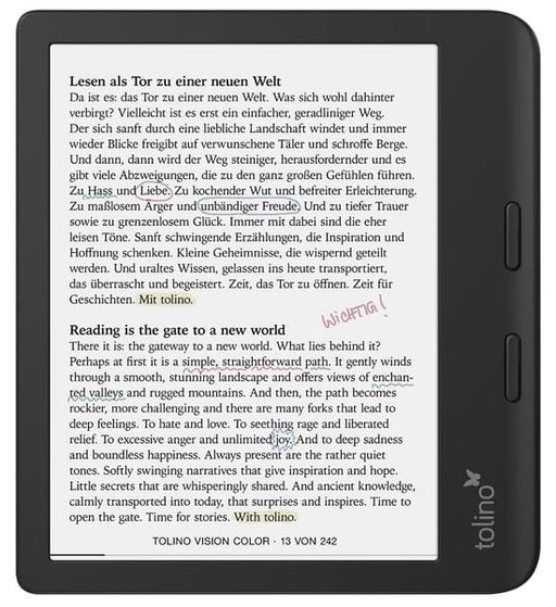 EAN 4016621130183 - Tolino 4016621130183 lectore de e-book Pantalla táctil Wifi Negro imagen 2