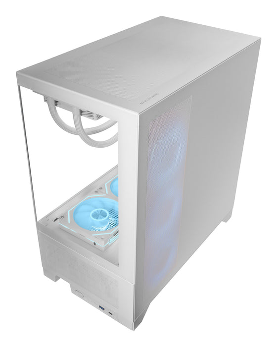 EAN 8435693112563 - Mars Gaming MCLCDXW carcasa de ordenador Midi Tower Blanco imagen 11
