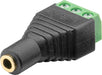EAN 4040849767463 - Goobay 76746 cambiador de género para cable 3.5 mm 3-pin Negro imagen 1
