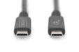 EAN 4016032481089 - Digitus AK-300343-008-S cable USB USB4 Gen 2x2 1 m USB C Negro imagen 2