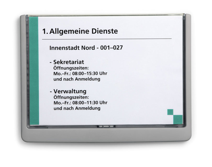 EAN 4005546405483 - Durable 486637 portacartel y stand de información Portacarteles A5 Plástico Grafito imagen 2