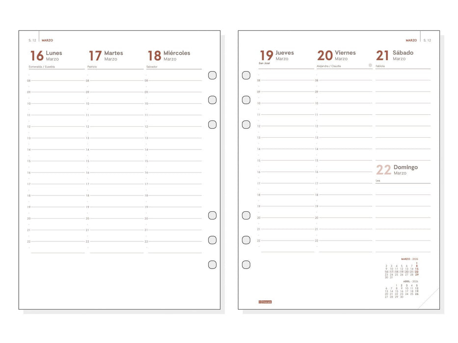 EAN 8422952403609 - Finocam 274300126 organizador personal Cactus leather, Metal, Papel Negro imagen 3