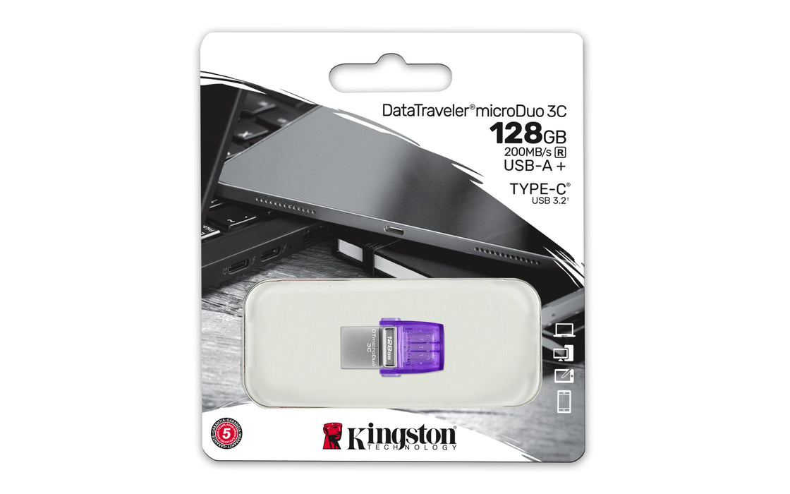 EAN 0740617328165 - Kingston Technology DataTraveler microDuo 3C unidad flash USB USB Type-A / USB Type-C 3.2 Gen 1 (3.1 Gen  imagen 5
