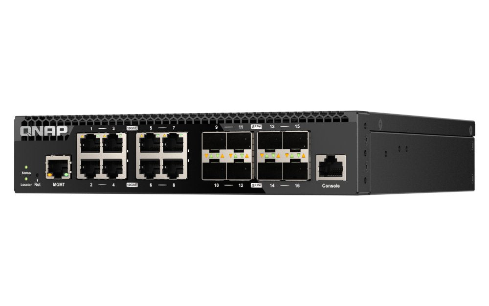 EAN 4711103084311 - QNAP QSW-M3216R-8S8T switch Gestionado L2/L3 10G Ethernet (100/1000/10000) 1U Negro imagen 2