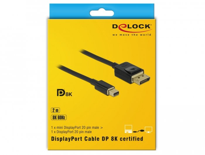 EAN 4043619849284 - DeLOCK 84928 cable DisplayPort 2 m Mini DisplayPort Negro imagen 3