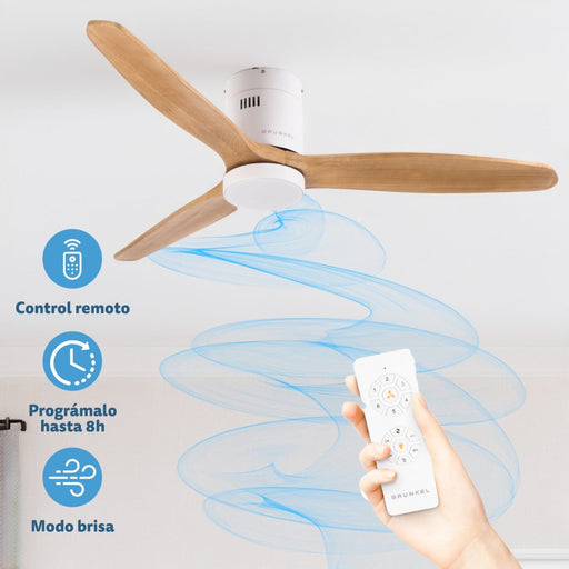 EAN 8426156017686 - Grunkel SKYWIND-52WB ventilador Blanco, Madera imagen 2