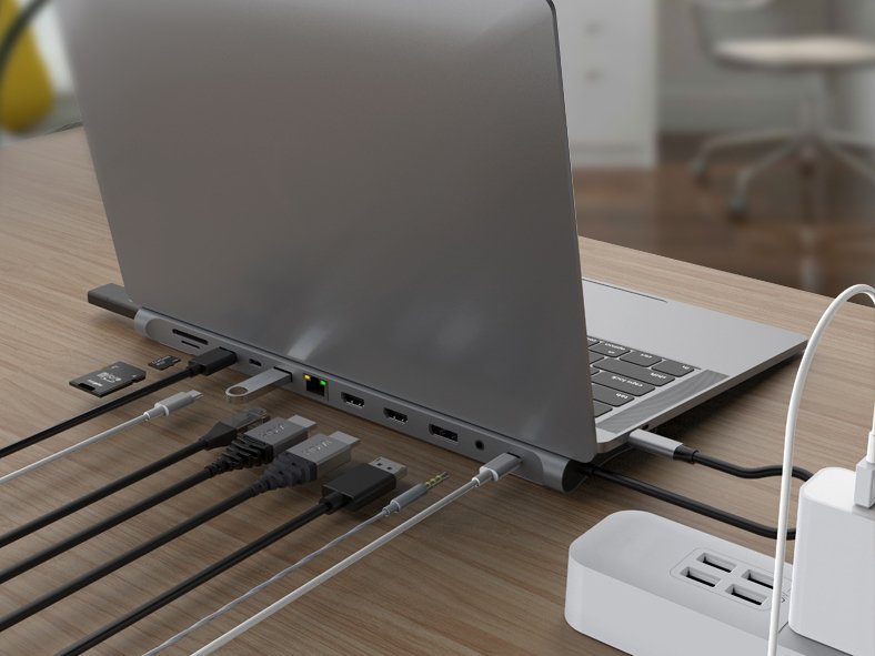 EAN 4015867229545 - Conceptronic DONN17G base para portátil y replicador de puertos Alámbrico USB 3.2 Gen 1 (3.1 Gen 1) Type- imagen 9