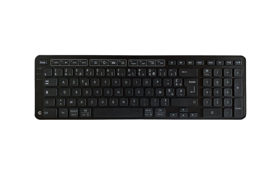 EAN 0743870051733 - Contour Design Balance teclado Oficina RF inalámbrica + USB AZERTY Francés Negro imagen 1