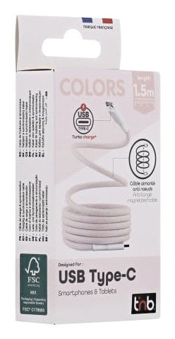 EAN 3303170118221 - T'nB TCPDMAGPK cable USB USB 3.2 Gen 1 (3.1 Gen 1) 1,5 m USB C Rosa, Blanco imagen 3