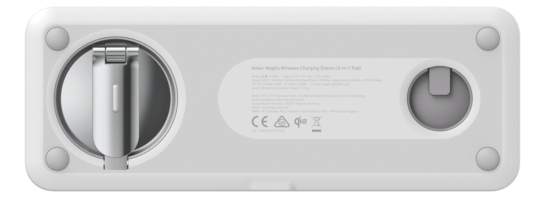 EAN 0194644173272 - Anker MagGo Universal Blanco USB Cargador inalámbrico Carga rápida Interior imagen 2