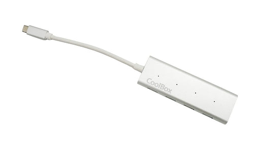 EAN 8436556145476 - CoolBox COO-HUC4U3 hub de interfaz USB 3.2 Gen 1 (3.1 Gen 1) Type-C 5000 Mbit/s Aluminio imagen 1