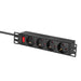 EAN 4052792046601 - LogiLink PDU4B01 unidad de distribución de energía (PDU) 4 salidas AC 1U Negro imagen 3
