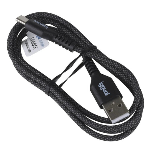EAN 8435364319888 - iggual IGG319888 cable USB 1 m USB A USB C Negro imagen 2