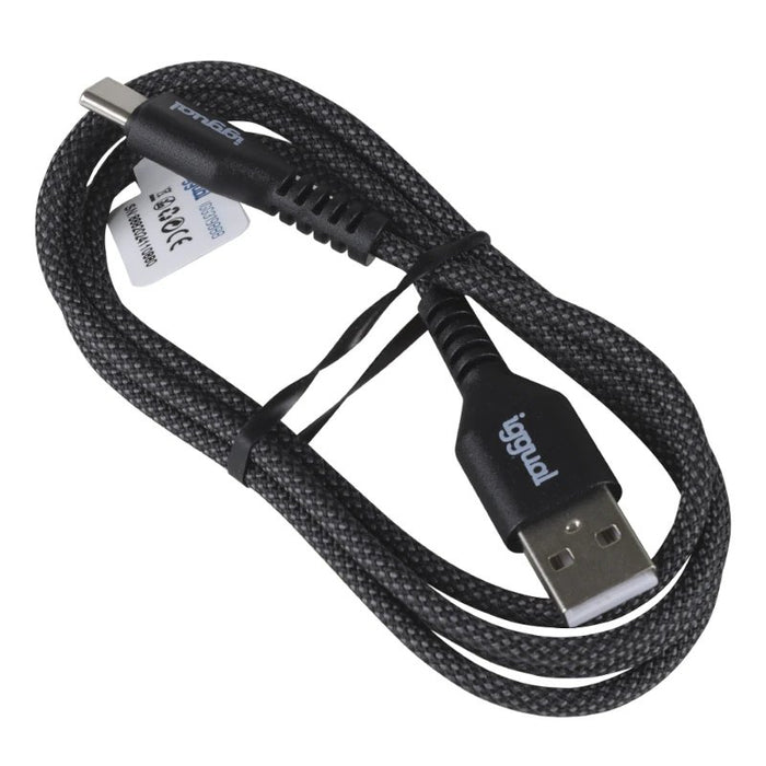 EAN 8435364319888 - iggual IGG319888 cable USB 1 m USB A USB C Negro imagen 2