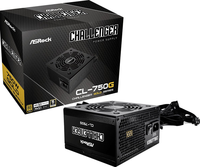 EAN 4710483948282 - Asrock Challenger CL-750G unidad de fuente de alimentación 750 W 20+4 pin ATX ATX Negro imagen 1