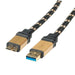 EAN 7611990125463 - ROLINE 11.02.8878 cable USB USB 3.2 Gen 1 (3.1 Gen 1) 0,8 m USB A Micro-USB B Negro, Oro imagen 1