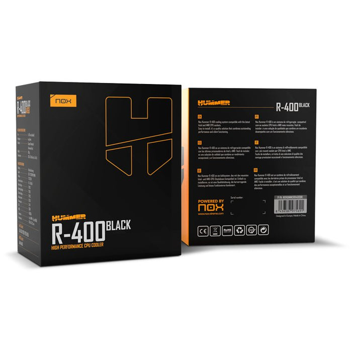 EAN 8436587975691 - NOX Hummer R-400 Procesador Refrigerador de aire 12 cm Negro imagen 7