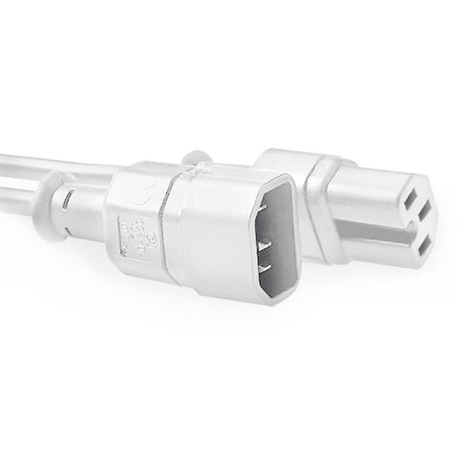 EAN 8716065467727 - ACT Powercord C14 - C15 white 2 m Blanco C14 acoplador C15 acoplador imagen 1