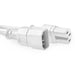 EAN 8716065467727 - ACT Powercord C14 - C15 white 2 m Blanco C14 acoplador C15 acoplador imagen 1