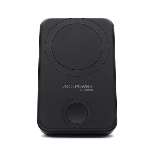 EAN 4040895011763 - RealPower 444408 batería externa 10000 mAh Cargador inalámbrico Negro imagen 2