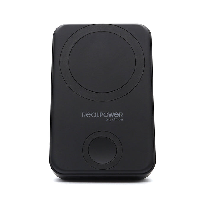 EAN 4040895011763 - RealPower 444408 batería externa 10000 mAh Cargador inalámbrico Negro imagen 2