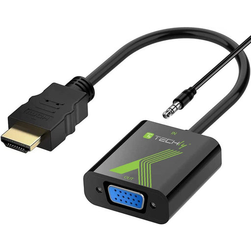 EAN 8057685306493 - Techly HDMI - VGA+3.5mm M/F 0,15 m Negro imagen 1