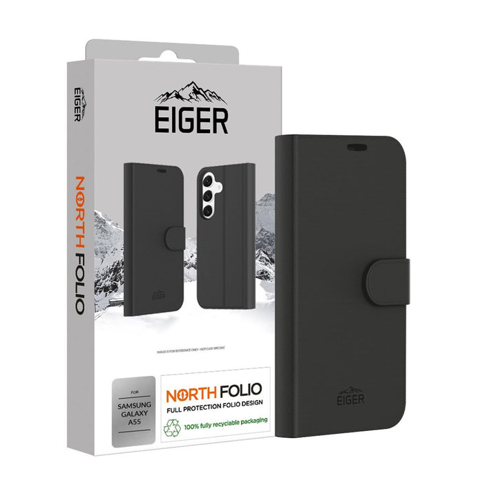 EAN 5055821773959 - EIGER EGCA00584 funda para teléfono móvil 16,8 cm (6.6") Folio Negro imagen 1