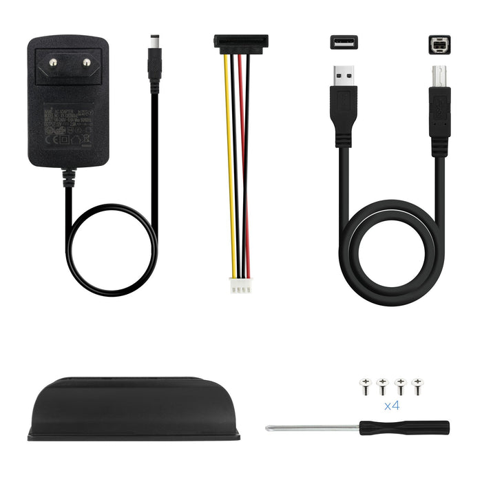 EAN 8433281006577 - TooQ TQE-3520B caja para disco duro externo Caja de disco duro (HDD) Negro 3.5" imagen 5