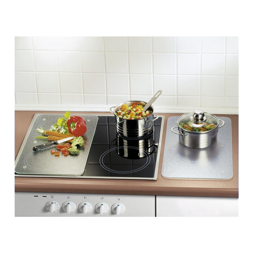 EAN 4008069123452 - WENKO Transparent tabla de cocina para cortar Rectangular Plástico, Vidrio templado, Elastómero termoplás imagen 2