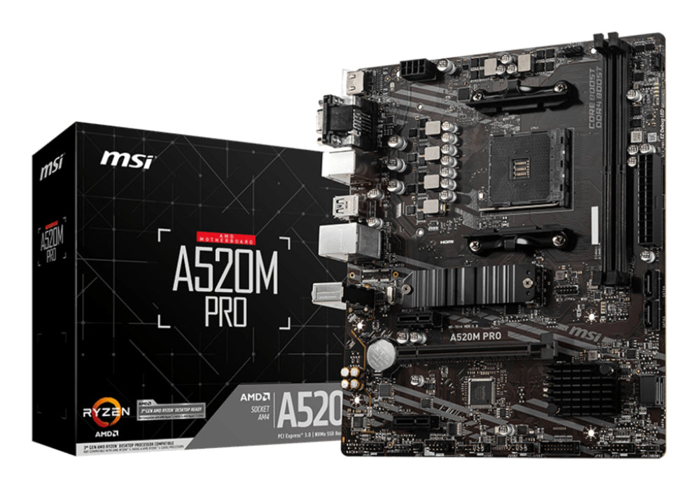 EAN 4719072755492 - MSI A520M PRO placa base AMD A520 Zócalo AM4 micro ATX imagen 1