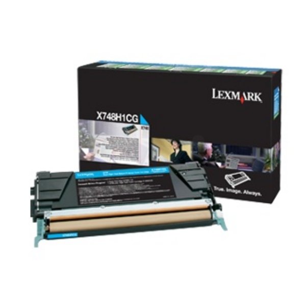 EAN 0734646435772 - Lexmark X748H3CG cartucho de tóner 1 pieza(s) Original Cian imagen 1