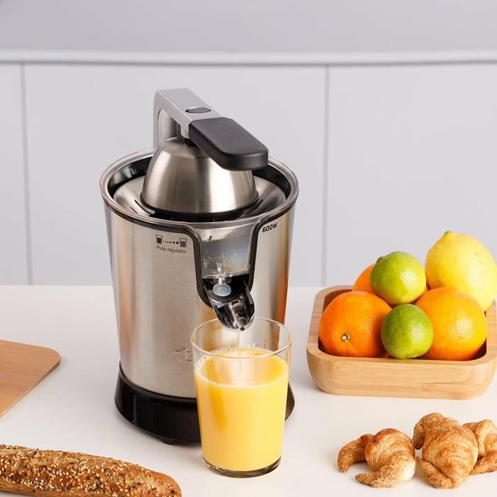 EAN 8414234242693 - Taurus EASY PRESS 1000 LEGEND prensa de cítricos eléctricos 0,65 L 1000 W Negro, Acero inoxidable imagen 4