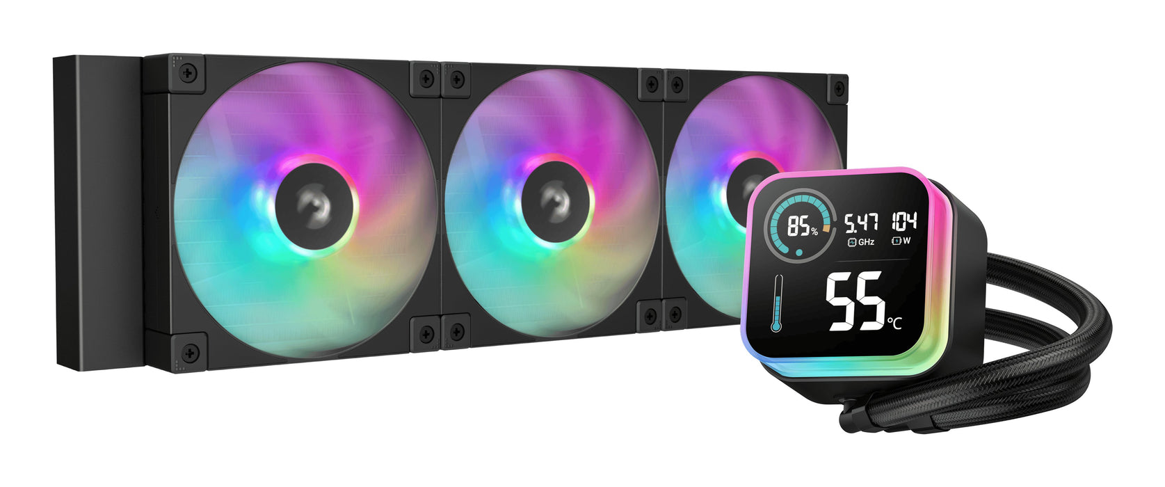 EAN 6933412729167 - DeepCool LQ360 Procesador Kit de refrigeración líquida 12 cm Negro 1 pieza(s) imagen 1