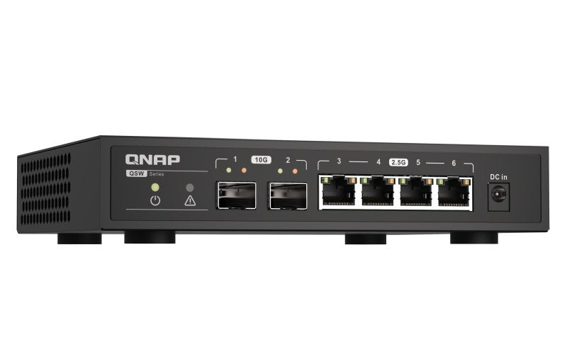 EAN 4713213518816 - QNAP QSW-2104-2S switch No administrado 2.5G Ethernet Negro imagen 2