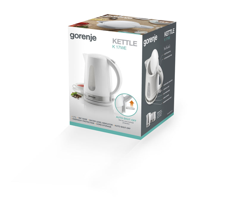 EAN 3838782089718 - Gorenje K17WE tetera eléctrica 1,7 L 2200 W Blanco imagen 3