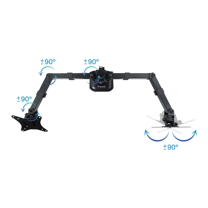 EAN 8433281014374 - TooQ DB1802TN-B soporte para monitor 68,6 cm (27") Escritorio imagen 3