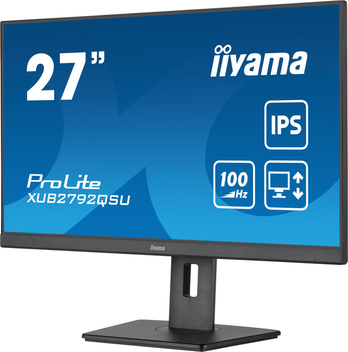 EAN 4948570122615 - iiyama ProLite XUB2792QSU-B6 pantalla para PC 68,6 cm (27") 2560 x 1440 Pixeles Full HD LED Negro imagen 5