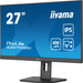 EAN 4948570122615 - iiyama ProLite XUB2792QSU-B6 pantalla para PC 68,6 cm (27") 2560 x 1440 Pixeles Full HD LED Negro imagen 5
